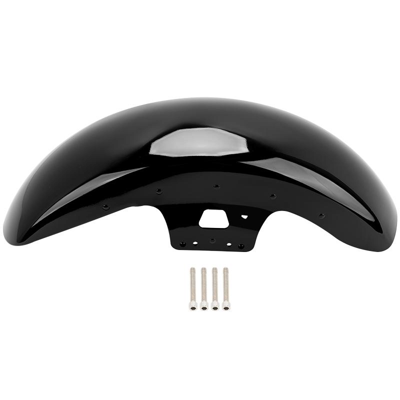 

Steel Motorcycle 19 Vivid Black Front Fender Mudguard For Harley Touring Electra Glide Street Glide Tri Ultra Road King 14-23