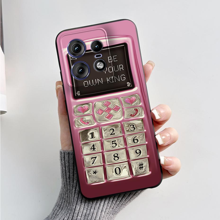 For Motorola Edge 50 Pro Ultra Fusion Case Stylish Pattern Soft Silicone Back Cover for Moto Edge 50 Pro Ultra Fusion Capa Funda