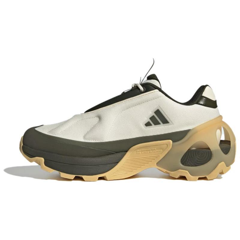 Adidas Anti-Slip Wear-Resistant Low-Top Casual Running Shoes Unisex White Yellow Green Sneakers JI2032