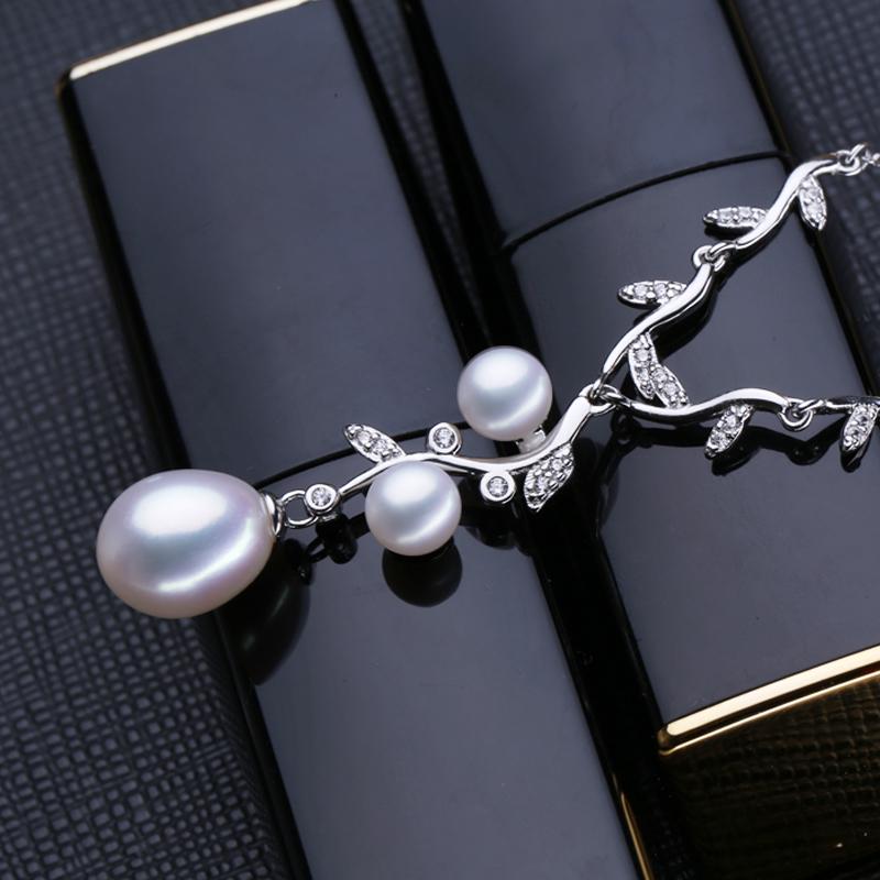 

Ожерелье FENASY из натурального жемчуга для женщин, изящное ожерелье в стиле бохо для свадьбы и помолвки, ожерелье с цветком и листком