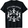 Live Laugh Lucifer Classic T-Shirt Horror Satan Satanic Demonc Devil Goat Unisex Tee Tops Gothic Punk Style Men Cotton Tee Tops