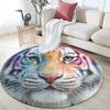 Tiger pattern round rug,Carpet Rug for Living Room Bedroom Playroom ,Non-slip Floor Mat,Holiday Gifts and Birthday Gifts.