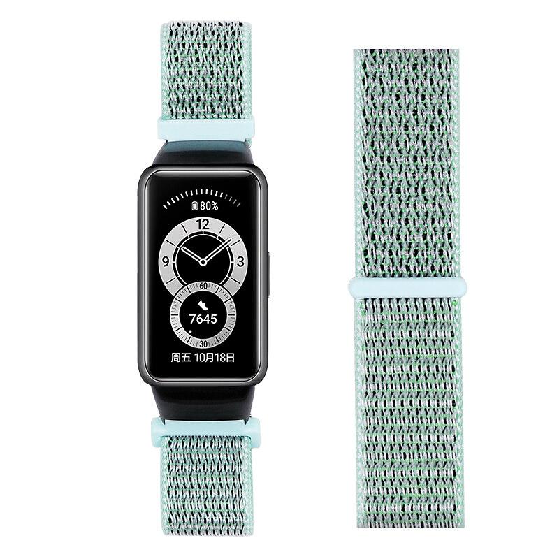 New Adjustable Nylon Strap for Huawei Band 6 Breathable 6NFC Replacement Accessories Bracelet for Honor Band 6 Wristband