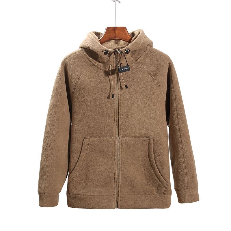 620G Super Thick Outdoor Double-Sided Polar Fleece Jacket Men's Autumn and Winter Brushed Hoody Export Export Men's Clothing Jacket