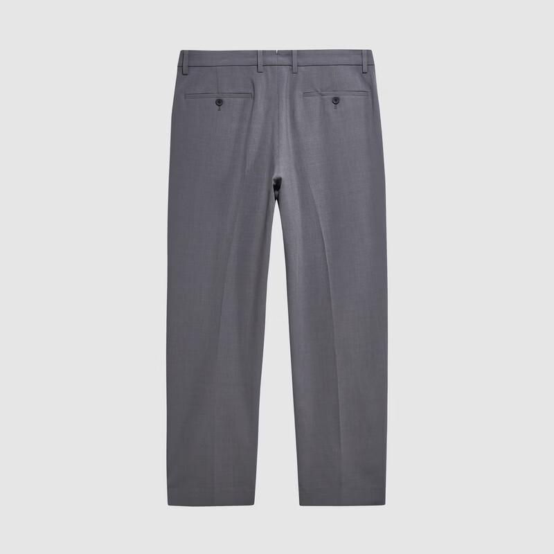 Joeone Men's Wrinkle-Resistant Straight Business Suit Pants