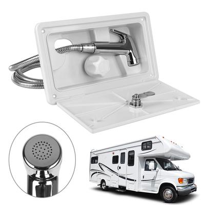 RV External Exterior Shower for Boat Marine Camper Motorhome Caravan with Lock RV Shower Box Kit Camper Accessories