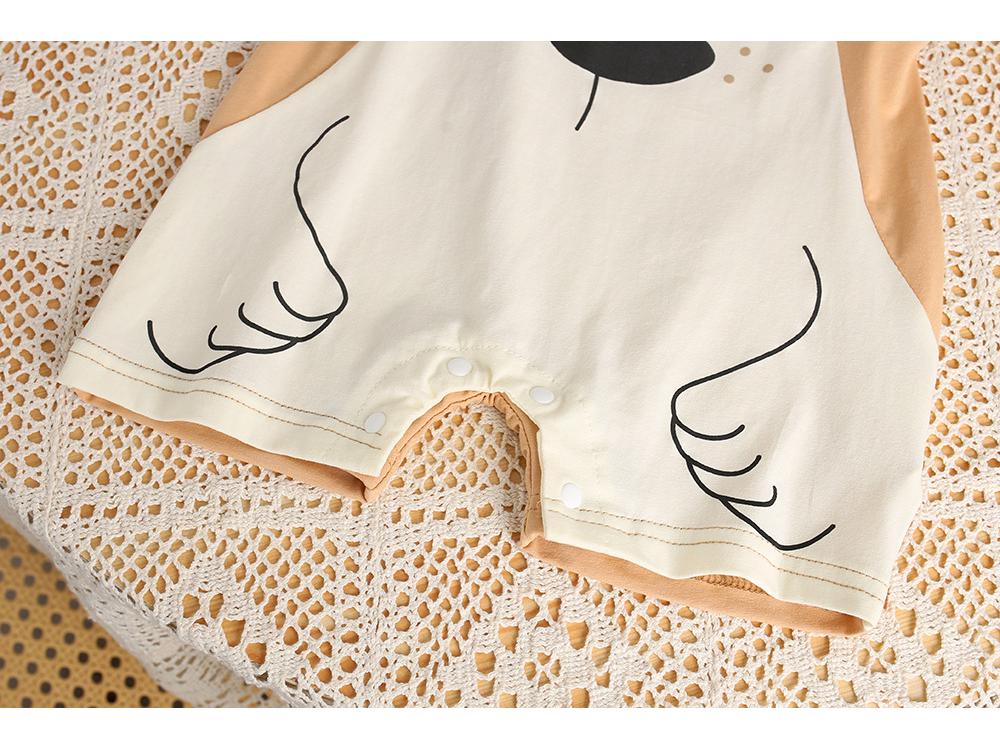 Super Cute Cartoon Newborn Summer Romper for Boys & Girls - Lightweight Wide Shoulder Onesie
