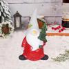 Resin Xmas Gnome Elf Figurine Cute Santa Claus Statue Christmas Gnome Ornament  New Year Decoration