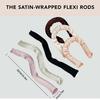 6pcs/Pack Satin Wrapped Heatless Curling Rods No Heat Hair Curlers Rollers Flexi Rods For Women Girls DIY Hair Curling Iron