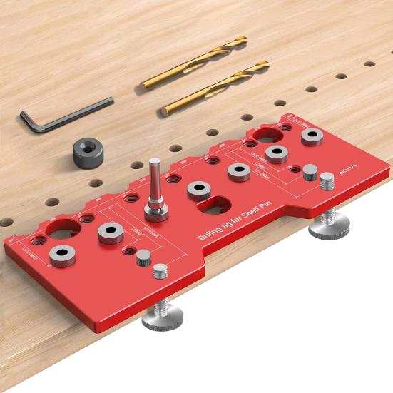 Cabinet Adjustable Shelf Jig Drill Guide Rustproof Corrosion Resistant High Accuracy Cabinet