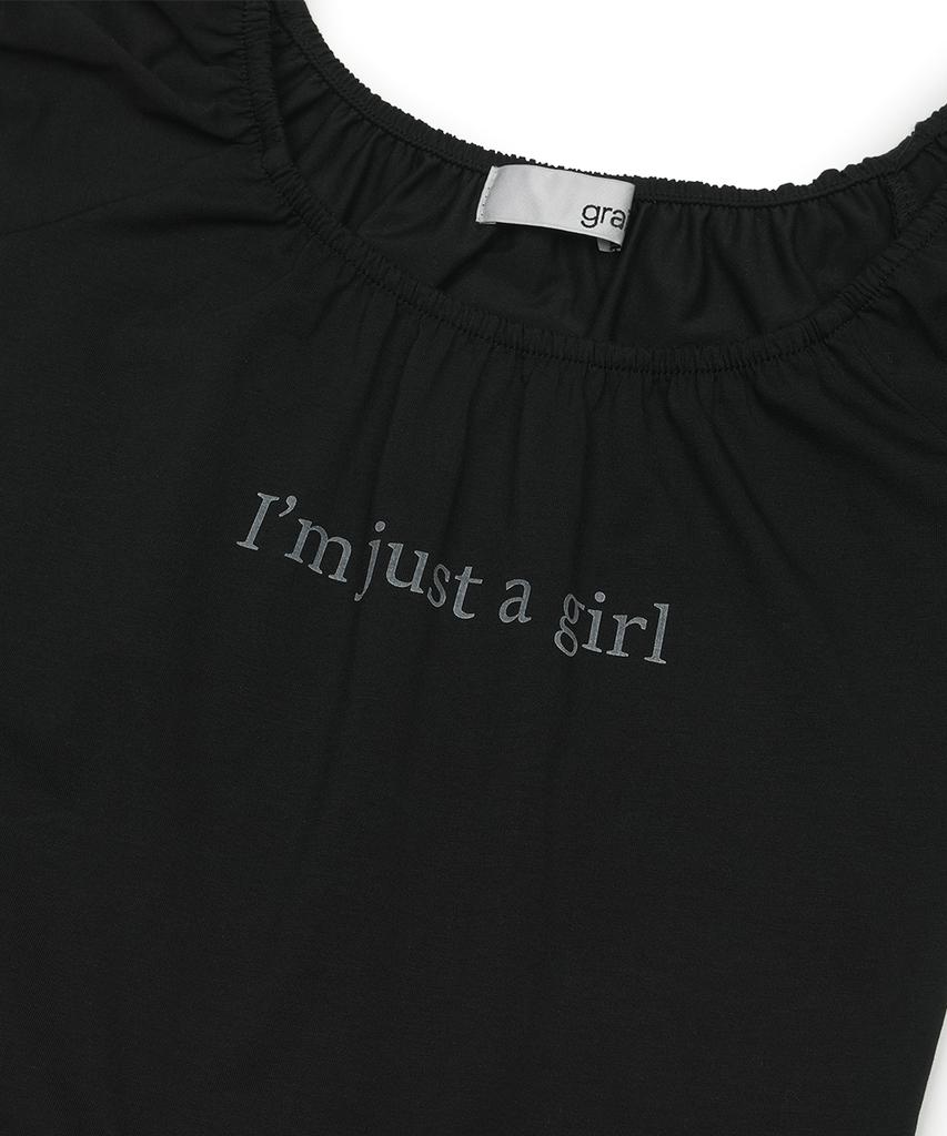 GRAILZ Im Just A Girl Top [Black]