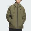 Adidas Woven Jacket Reflective Stripes Sports Casual Hooded Jacket Men Jackets Rock-Olive-Green JF0964