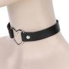PU Lther   Alloy   Hrt Shaped Decoration Necklace Collar Jewelry Accessory