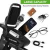 Lightweight and compact bicycle frame bag with smartphone rain sun and small item holder, cover, 6.5-inch high-sensitivity touchscreen, visor,