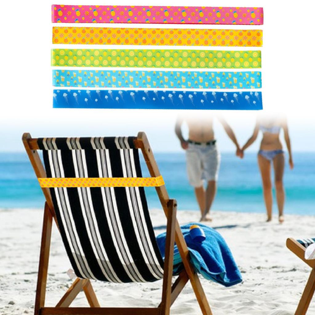 Strandstuhl Handtuchband Tragbare Urlaubsaccessoires Dehnbares Mehrzweck-Elastik-Handtuchband für Liegestühle, Strandstühle, Poolstühle