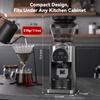 HIBREW G3plus Coffee Grinder, 31-Level Conical Burr Grinder, Titanium-Coated Steel Burr, Plasma Anti-Static System, 1-60s Touchscreen Timer, 210g