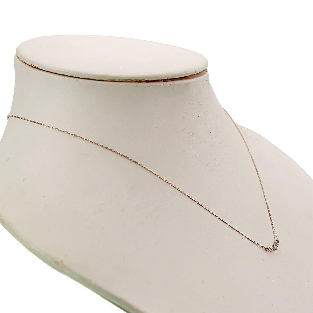 Used Necklace Canal 4/Canal Yondo Sea K10 Diamond 40.5cm 01042600401f
