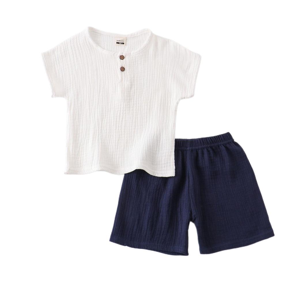 Toddler Baby Boys Girls Short Sleeve Cartoon T-Shirt+Shorts Outfits Set