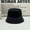 Denim bucket hat women's fashion show face small makeup sunshade sunscreen hat travel versatile niche bucket hat tide