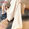 Baleno Women's 2025 Autumn/Winter Fleece-Lined Wide-Leg Casual Pants