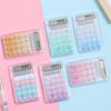 Compact Transparent Mini Calculator for Students