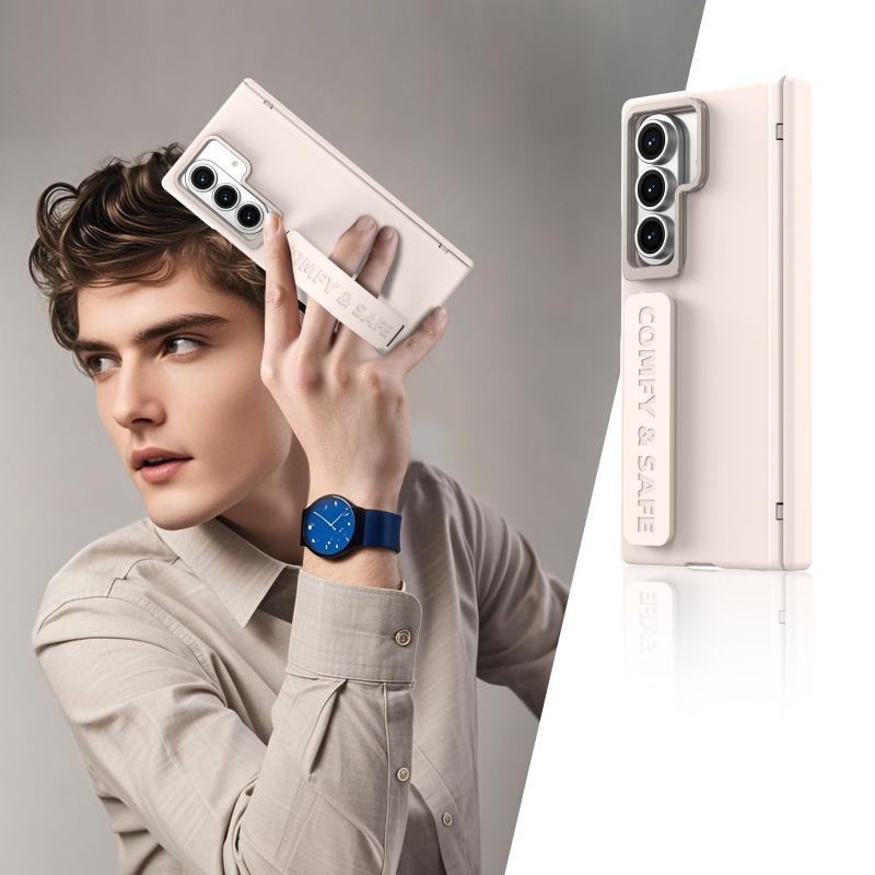 Camera Metalen Houder Scharnierbescherming voor Samsung Galaxy Z Fold 8 Ultra 7 6 Hoesje voor Magsafe met Film Shell Achterkant