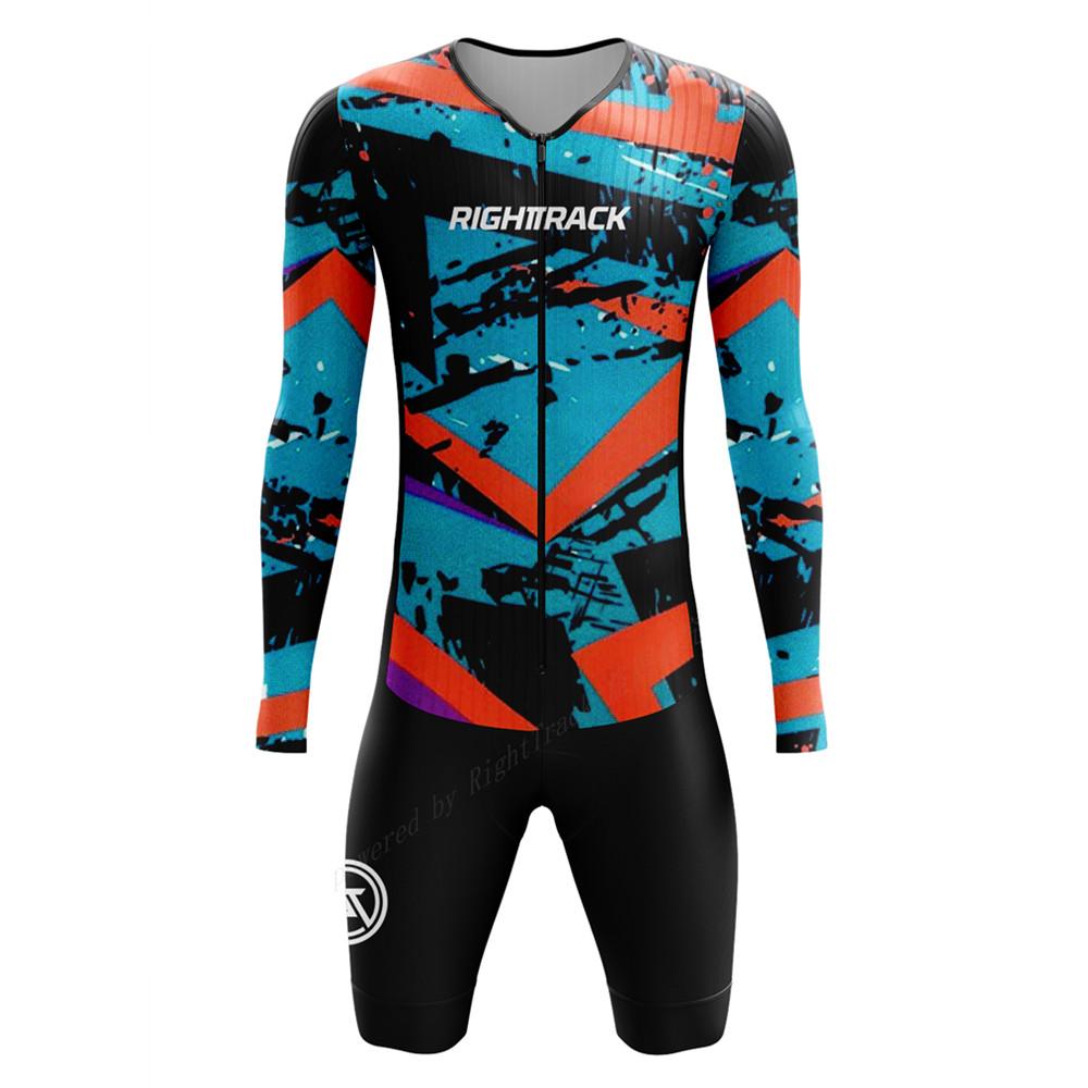 2026 Long Sleeved Breathable One-piece Cycling Suit Set Men's Bicycle Long Sleeve Shorts Jumpsuit Conjunto De Ciclismo Pro Team Performance Bike Suit