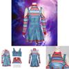 Sweet Dada Circus Clown Costume Halloween Cosplay Horror Doll Maid Dress Revival Set