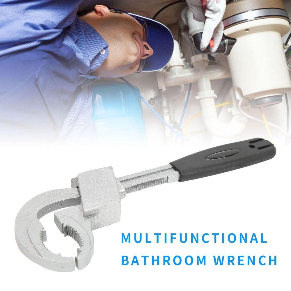 Universal Adjustable Adjustable Wrench 80mm Size Plumbing Wrench Pipe Wrench Tight Spaces