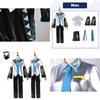 Hatsune Miku Vocaloid Clássico Pu Cosplay Camisa Masculina Gravata Calças Peruca Conjunto Para Festas Natal