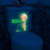 Toilet Lid Decals Toilet Bowl Lid Cover Stickers IF You Miss Clean Your Piss Bathroom Signs Toilet Decals