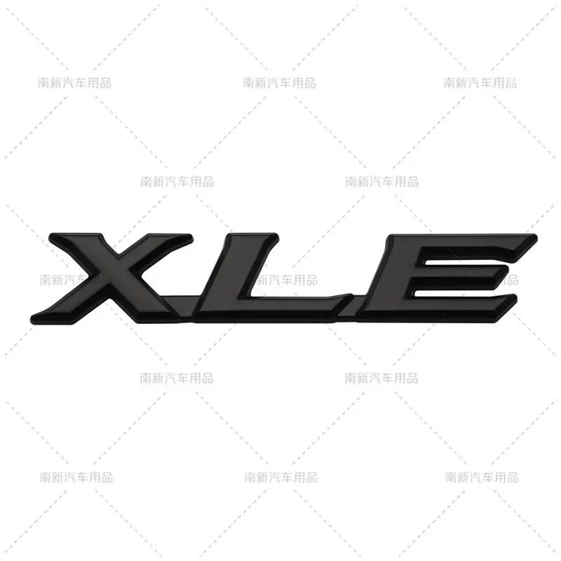 3D Metal XSE XLE SE LE Letters Rear Trunk Emblem Badge Car Sticker For Toyota CAMERY YARIS RAV4 COROLLA EX CROWN Accessories