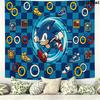 Hedgehog Cartoon Wall Tapestry Aesthetic Wall Hanging Printed Fabric Blanket Decorative Tapestries for Bedroom Living Room Home Decor