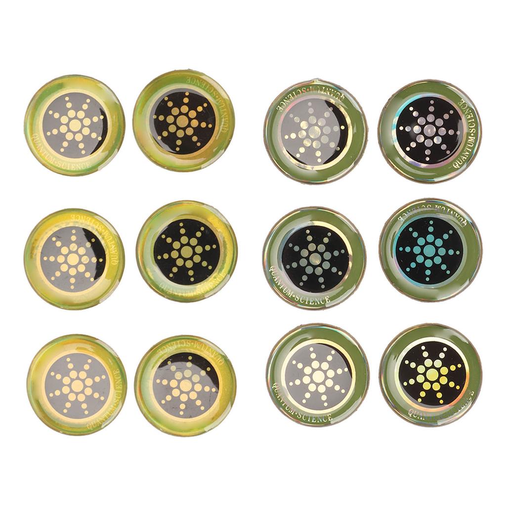 6pcs Cell Phone Stickers Self Adhesive Radiation Protection Stickers for Computers Phones 5G