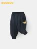 DUUDUU 2025 New Style Toddler Cotton Sweatpants: Padded, Plus Velvet, Thickened for Winter