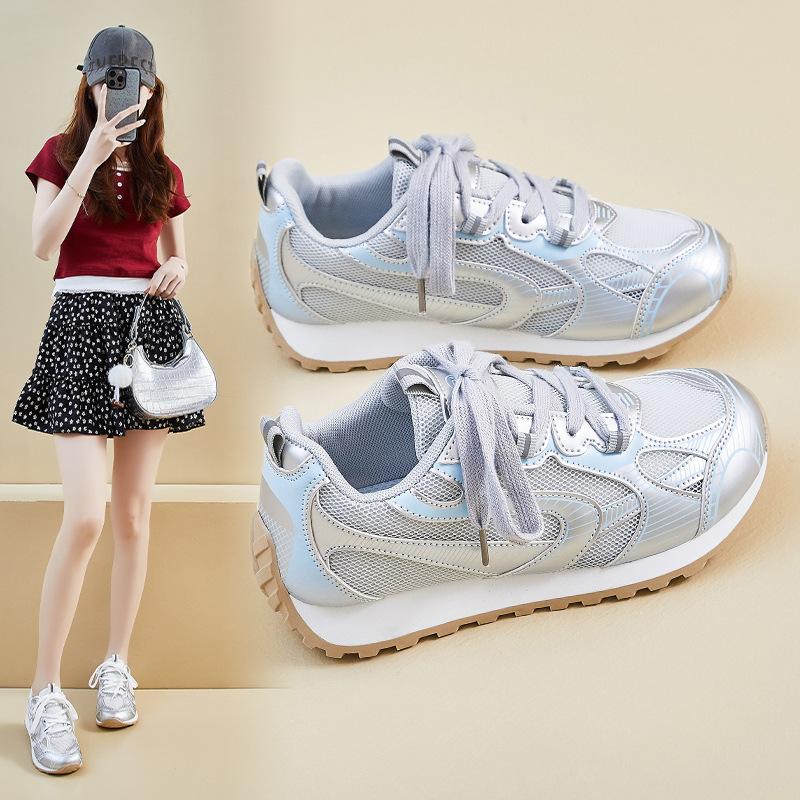 2025 New Women s Platform Dad Shoes Summer Breathable Mesh Sneakers for StudentsFashion Streetwear Athletic Casual Shoes 35 2498₽