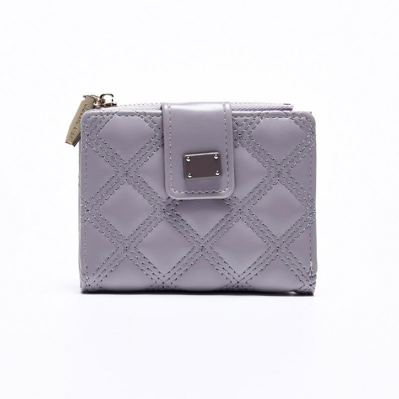 2025 new short wallet female WaIIet rhombus premium small fragrant texture change bag