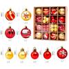 Christmas Tree Ornaments: Holiday Party Decor Ball Set with Gift Box