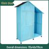 Waterproof Outdoor Wooden Storage Cabinet for Garden Tools - Anti-Corrosion and Sun Protection, Ideal for Courtyard and Balcony Use.