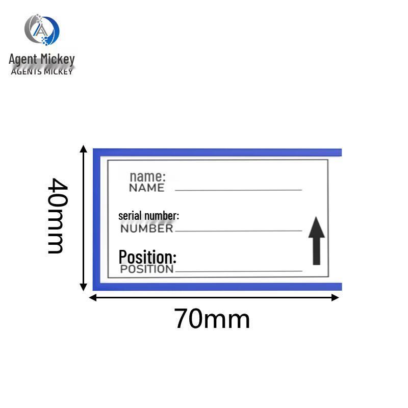 Agents Mickey Magnetic Warehouse Labels 4*7 Soft Magnetic