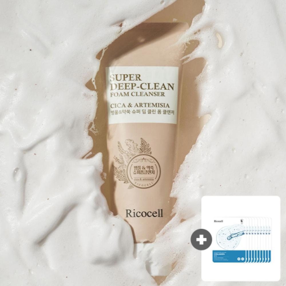 

Ricocell Ricocell Centella Asiatica Super Deep Clean Foam Cleanser 220ml 3 Packs+Ricocell Nature Recovery Mask Pack 23g 10 Sheets Random Gift NONE