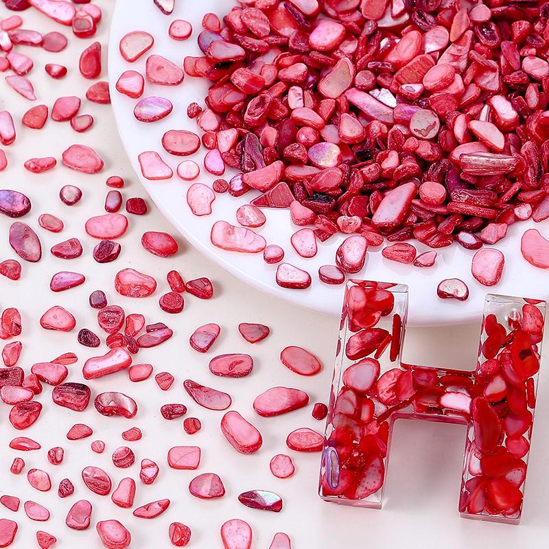 50g Crushed Shells Natural Pearl Light Nail Seashell Slices Particle Shell Charm for DIY Art Crafts Table Scatter Party Favor