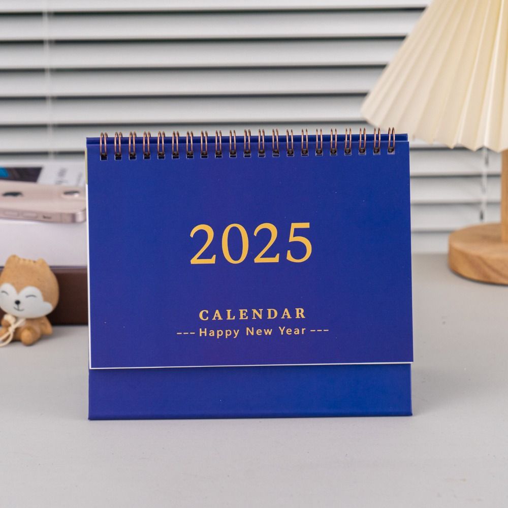 Creative 2024-2025 Calendar 2025 Standing Flip Calendar Simple Time Manegement Organizers  Gifts