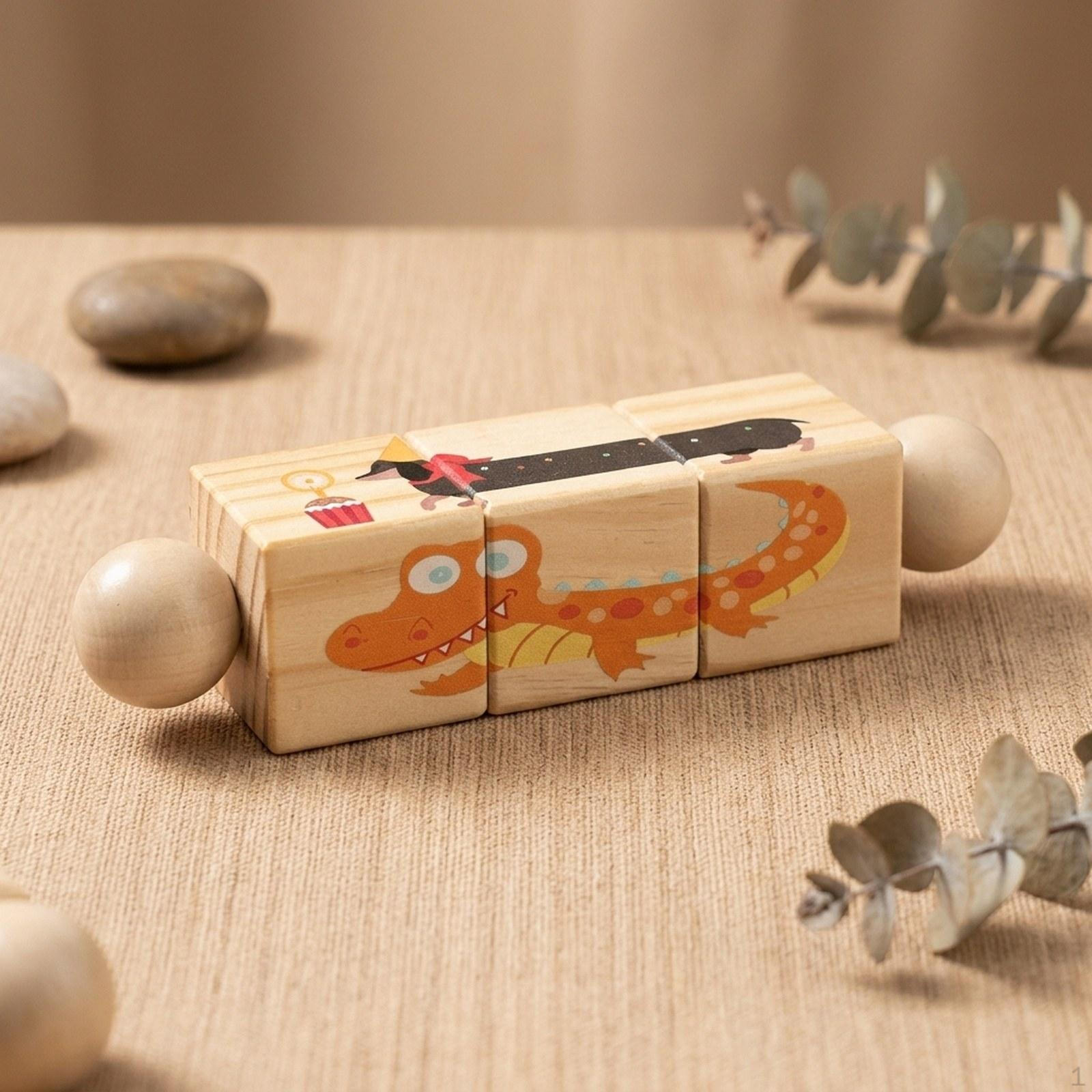 Toy Develop Strategic Rotating Block Puzzle Girls Animal