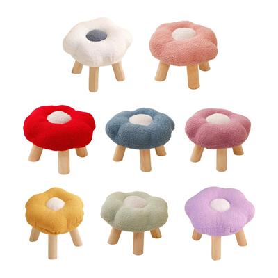 Fußstütze Pouf Cartoon Blume geformt Sofa Fußhocker für Spielzimmer Nachttisch Veranda