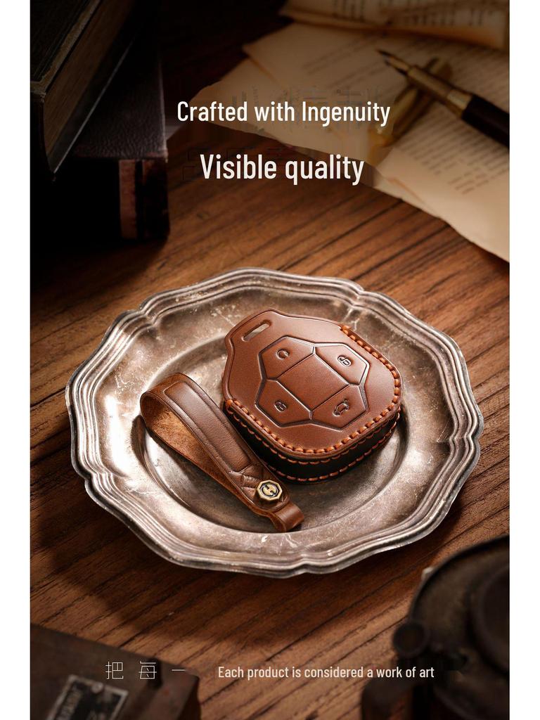 Etui na kluczyk Chery Jetour Traveler 4WD: Ochrona z prawdziwej skóry bydlęcej