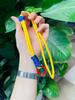 New mobile phone lanyard adjustable neck anti-lost wrist rope keychain handwoven rope two-color long rope hand rope