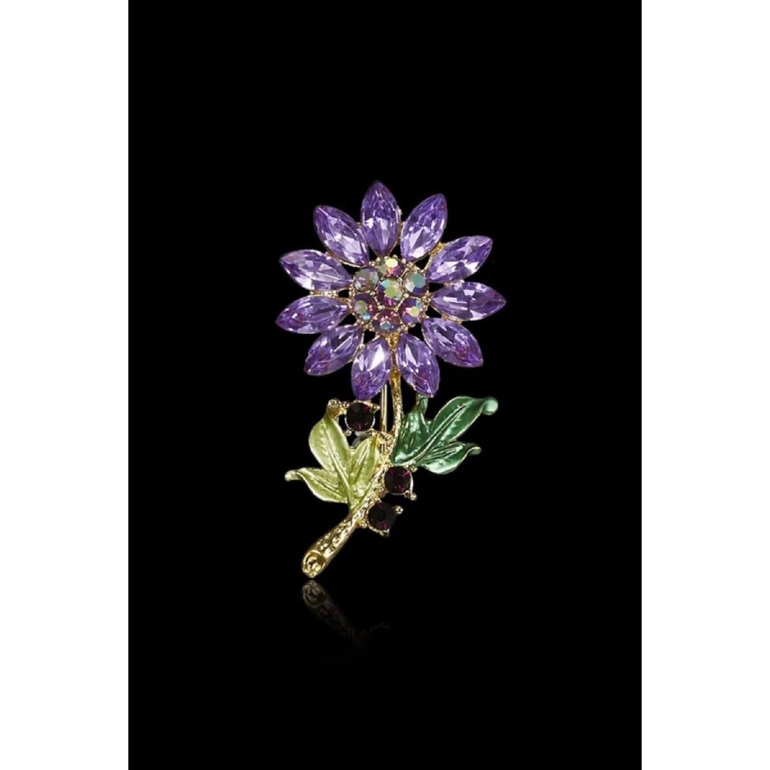 

Purple Flower Brooch золотий