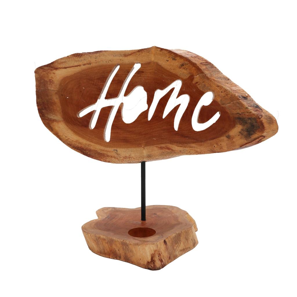 Wooden Tealight Candle Holder - Home