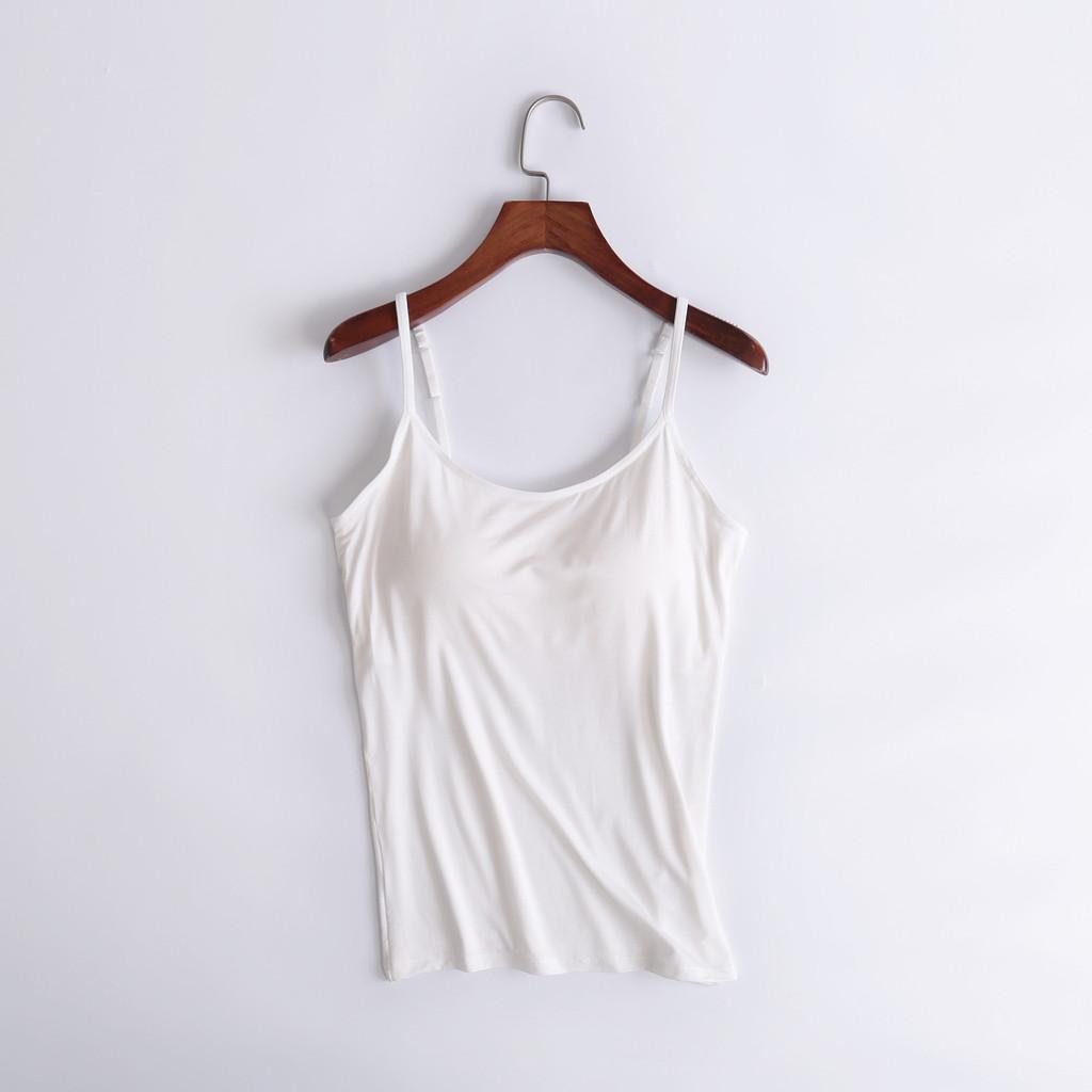 Moisturewicking Modal Camisole With Builtin Bra For Yoga And Fitness